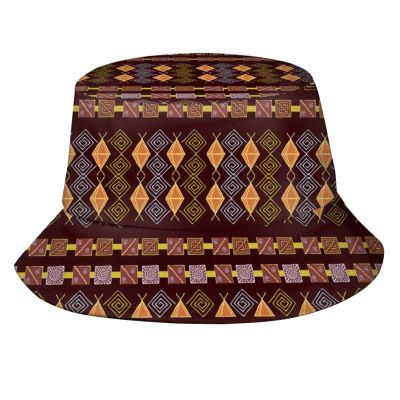 African Bucket Hat for Men Women Packable African Art Sun Hats Fisherman Outdoor Summer Travel Hiking Beach Caps