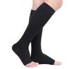 TOFLY 30-40mmHg Medical Graduated Compression Socks for Men & Women, Open Toe Knee High Compression Socks,Firm Support for Circulation Recovery,Shin Splints,Varicose Veins,Edema,Nursing Black 3XL view 3