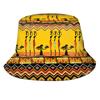African Bucket Hat for Men Women Packable African Art Sun Hats Fisherman Outdoor Summer Travel Hiking Beach Caps view 1