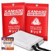 KANHIRO Fire Blanket Emergency for Home Kitchen - Fiberglass Fire Suppression Blanket Great for School, Fireplace, Grill, Car, Office, Warehouse (2 Pack, 39 in X 39 in) view 1