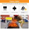 Emergency Fire Blanket for Home Kitchen - KANHIRO Fiberglass Fire Suppression Blanket Great for School, Fireplace, Grill, Car, Office, Warehouse (4 Pack, 39 in X 39 in) view 3