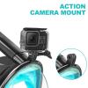 Full Face Snorkel Mask, Snorkeling Mask with Detachable Camera Mount, 180 Panoramic Anti-Fog Anti-Leak Diving Mask for Adult and Kids (Black Green, Large/X-Large) view 4