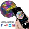 KPASON Soccer Balls, Holographic Glowing Soccer Ball Size 5 - Reflective Hologram Rainbow Soccer with Needles and Pump for Men Night Games view 4