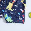 Baby Wetsuit Toddler Boys Cartoon Dinosaur Printed Swim Trunks Kids Boys Bathing Suit Swimsuit (Dark Blue, 12-18 Months) view 4