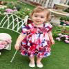 AGQT Toddler Girls Flower Print Dress Puff Sleeve Ruffle Floral A-line Birthday Spring Beach Sundress Clothes Outfit Floral on Pink Size 3-4T view 3