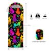 QOOMO Kawaii Cat Printed Camping Sleeping Bags,3 Season Warm & Cool Weather,Lightweight,Waterproof Sleeping Bags for Adults & Kids,Traveling,and Outdoors,Camping Gear Equipment,31x90inch view 2