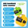 SDARMING Colour Counters, Tally 4-dight Clicker Counter, ABS Handheld Counters Clicker for Counting, Golf, Scoring, Knitting view 2