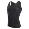 Ouruikia Men's Shapewear Slimming Body Shaper Vest Chest Compression Shirt Tank Top Abdomen Shapewear grey/navy XXL view 2