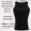 Ouruikia Men's Shapewear Slimming Body Shaper Vest Chest Compression Shirt Tank Top Abdomen Shapewear grey/navy XXL view 4