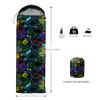 QOOMO Neon Dinosaur Printed Camping Sleeping Bags,3 Season Warm & Cool Weather,Lightweight,Waterproof Sleeping Bags for Adults & Kids,Traveling,and Outdoors,Camping Gear Equipment,31x90inch view 2