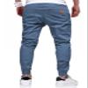 JMIERR Men's Casual Joggers Pants - Cotton Drawstring Chino Yoga Pants Hiking Outdoor Twill Track Jogging Sweatpants Travel Essentials Pants with Pockets for Men, 2XL, C Sky Blue view 2