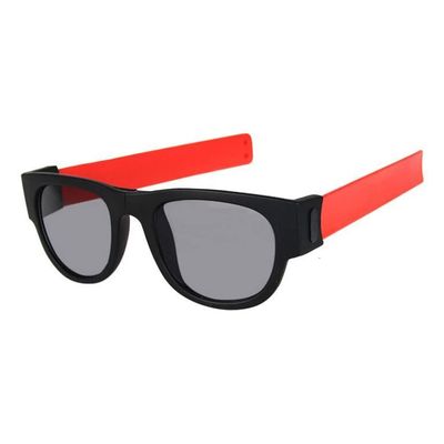 HCHES Sunglasses Woman Wrist Folding Sun Glasses Male Female Outdoor Sport Slap Foldable Wristband Shades Goggles,2,One size