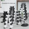 XYXHEII 5-Tier A-Frame Dumbbell Rack, Strength Training Dumbbell Racks, 3 Tier Dumbbell Rack, Compact Dumbell Rack, 4 Tier Weight Rack for Dumbbells (White 3 Tier) view 3