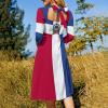 Fattyeery Elegant Casual Long Dress Dominican Flag Girls Summer Sunshine Beach Skirts for Womens XL view 4