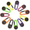 Tofficu 24 Pcs Compass Carabiner Keychains 2.7 Inch Plastic Clip-on Hiking Survival Accessories Bulk Pocket Compass for Men Kids Travel Outdoor Camping Party Mini Favors view 1