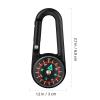 Tofficu 24 Pcs Compass Carabiner Keychains 2.7 Inch Plastic Clip-on Hiking Survival Accessories Bulk Pocket Compass for Men Kids Travel Outdoor Camping Party Mini Favors view 3