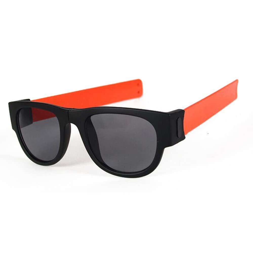 HCHES Sunglasses Woman Wrist Folding Sun Glasses Male Female Outdoor Sport Slap Foldable Wristband Shades Goggles,6,One size