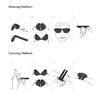 HCHES Sunglasses Woman Wrist Folding Sun Glasses Male Female Outdoor Sport Slap Foldable Wristband Shades Goggles,6,One size view 4