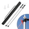 2 Pcs Adjustable Tarp Poles Telescoping Aluminum Rods Portable Awning Poles for Camping, Backpacking, Hiking view 4