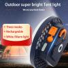 Flashlight Portable LED Camping Lantern Rechargeable Light with Magnet, Power Bank , IPX4 Waterproof Tent Light Power Failure Emergency Survival Kits (Warm Light, F03-500W) view 2