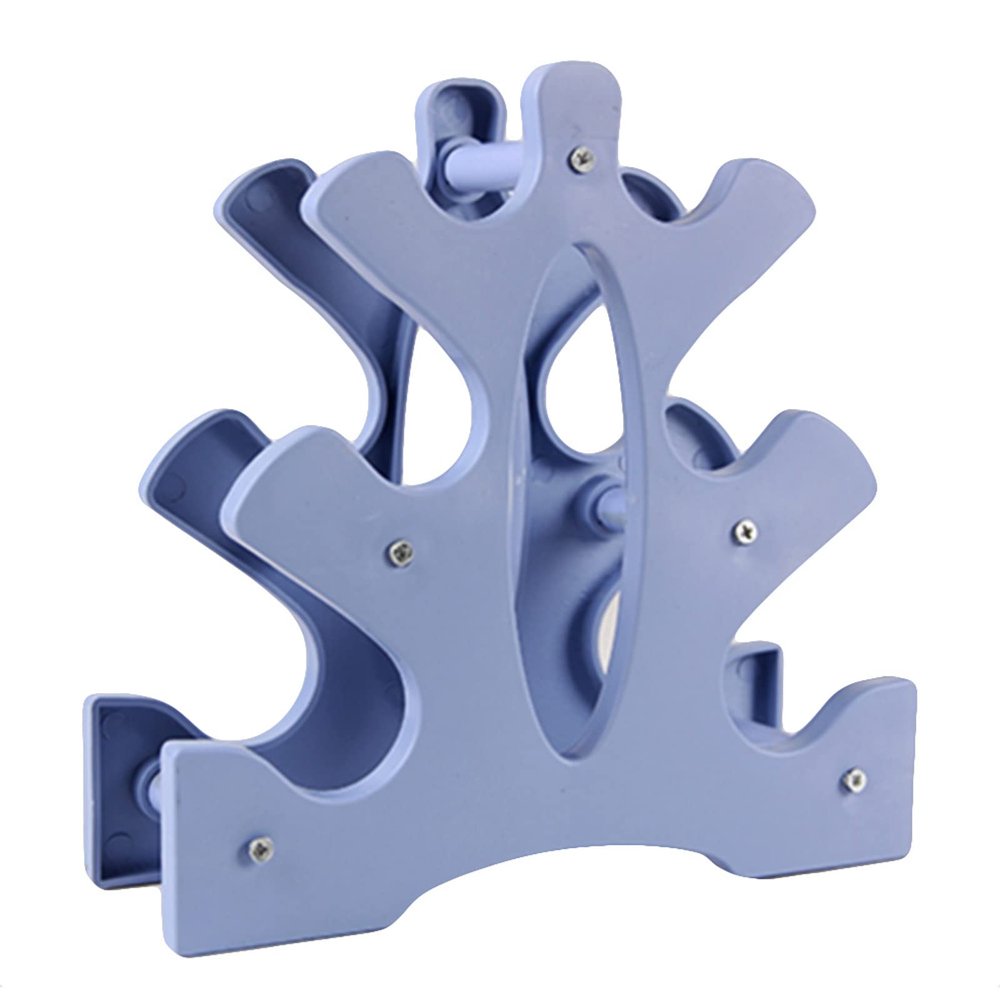 XYXHEII Home Gym Weight Rack for Dumbbells, 3 Tier Dumbbell Rack, Dumbbell Storage Rack, Dumbbell Rack Multifunctional, Stand Only for Home Gym Weight Stand (Blue)