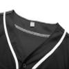 ACEFAST INC Kids Baseball Jersey Button Blank Softball Team Uniform Girls Boys Hip Hop T-Shirt Solid Color Sweatshirt view 4