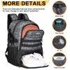 Goloni Basketball Backpack,Large Basketball Bag with Ball Compartment & Shoe Compartment,Sports Bag Fit Volleyball, soccer view 2