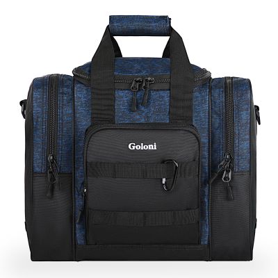 Goloni Bowling Ball Bag for Single Ball with Padded Ball Holder, 2 Pockets fit Bowling Shoes Up to Mens Size 14 and Accessories