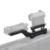 rdzzwxw Tactical Group Type Mount for EXPS3 Holographic Sight Red Dot Riser Mount Laser Combo Adapter Mount Base 20mm Picatinny Rail Riser Scope Mount for Night Vision T1/T2 Optic Sight view 4