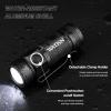 rdzzwxw Helmet Light, Mini Clampable Tactical Flashlight with Strobe/Strong/Low Lamp, Compact Helmet Mounted LED with Fast Helmet Clip Rail, 400 Lumens Light for Outdoor Cycling Hiking view 3