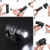 rdzzwxw Helmet Light, Mini Clampable Tactical Flashlight with Strobe/Strong/Low Lamp, Compact Helmet Mounted LED with Fast Helmet Clip Rail, 400 Lumens Light for Outdoor Cycling Hiking view 4