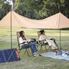 MoNiBloom Camping Tent Tarps Waterproof Portable 13 FT Ripstop DurableTarp for 10 Person Multifunctional Outdoor Camping Traveling Awning Backpacking Tarp Shelter for Hiking, Cream view 3