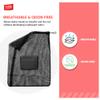 Keeble Outlets Soccer Ball Bag (30x40 inches) | Durable Nylon & 600D Polyester Basketball Coaches Bag with Mesh Pocket | Black Basketball Net Bag for Outdoor Training and Team Ball Storage view 4