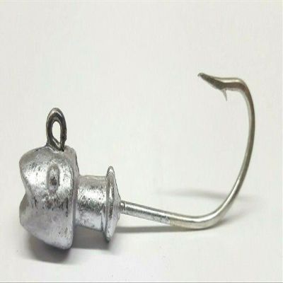 10 Unpainted"Hotlip" Striper Fluke Jig Head Swimbait Lure Mustad Saltwater Hook 3/8 oz