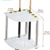 OSCCAR Modern Wooden Pool Cue Rack Floor Stand, Hold 8 Sticks, Freestanding Portable Pool Stick Holder Organizers view 2