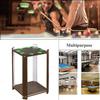OSCCAR Wood Pool Cue Rack, Vertical Floor-Standing Cue Holder with Holds 8 Pool Cues, Billiard Bar Storage Stands for Billiards Rooms view 2