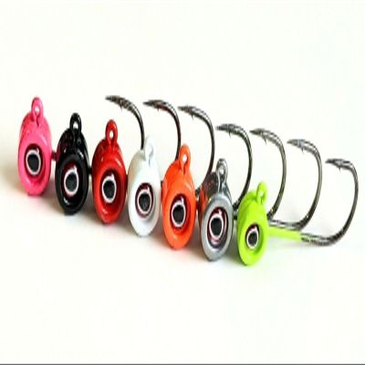 25"Pill" Jig Head Crappie Free Style Finesse Fishing Xtra Strong Hook-Mix Color 1/8 oz