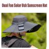 Fishing Hat/Sun Hat for Outdoor Sport Travel Camping Solar Powered Fan Hat Beach Hat UPF50+ view 3