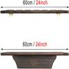 OSCCAR 2-Piece Billiard/Pool Cue Rack, Wall Mount Pool Stick Holder - Holds 6 Cues, for Game Room/Bars/Clubs (Color : Black) view 3