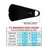 Tribe T1 Bodyboarding & Bodysurfing Swimfins-Black/Orange-M view 2