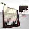 OSCCAR Golf Club Display Stand Large Wood Freestanding Floor Corner Storage Rack Holds 3 Clubs for Pool Cues & Fishing Rod view 4