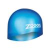 ZOGGS Unisex Adult Easy-Fit Silicone Swimming Cap - Non-Slip Hydrodynamic Design Ergonomic Fit Swim Hat for Long/Short Hair, Blue view 1