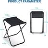 IYB-Camping Stool Folding Lightweight Camp Stool Portable Foldable Seat Ultralight Outdoor Slacker Chair for Travel, Hiking, Fishing, BBQ, Beach, RED view 3