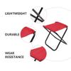 IYB-Camping Stool Folding Lightweight Camp Stool Portable Foldable Seat Ultralight Outdoor Slacker Chair for Travel, Hiking, Fishing, BBQ, Beach, RED view 4