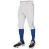 Champro Triple Crown 2.0 Baseball Knickers with Braid, Adult X-Large, White, Royal view 1