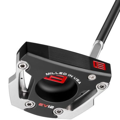 2023 Evnroll EV12 High MOI Mallet Putter RH Black Inline Short Slant 35 TourTac White