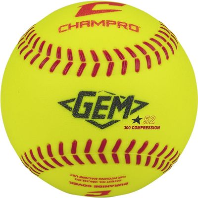 CHAMPRO GEM 12" Softball for Pitching Machine Use and Training