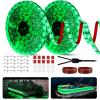 JUIOHAKY Marine LED Strip Lights Boat Lights for Night Fishing Boat LED Strip Light 12V Waterproof, Interior Deck Light for Pontoon, Kayak, Jon Boats, Bass Boats (Green, 32.8ft) view 1