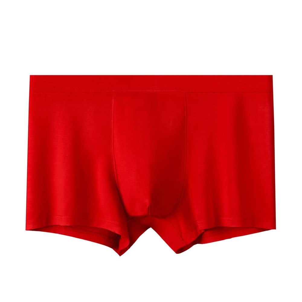 URROA Boxer Shorts For Men Men's Red Underwear Large Size Red Underwear Plus Fat Plus Red Underwear,03#,3XL