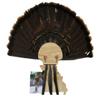 Esh Turkey Fan Mount Kit - Customized State Turkey Tail Mounting Plaque - Natural Oak Wood - Missouri view 1